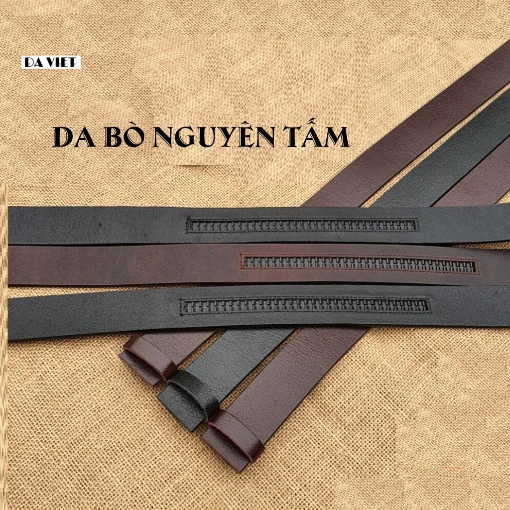 Dây lưng thắt lưng nam da bò nguyên tấm 100% cao cấp không kèm mặt