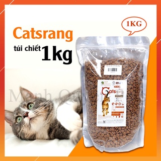 Hạt cho mèo Catsrang Hàn Quốc 1 KG, thức ăn cho mèo túi ZIP tiện lợi