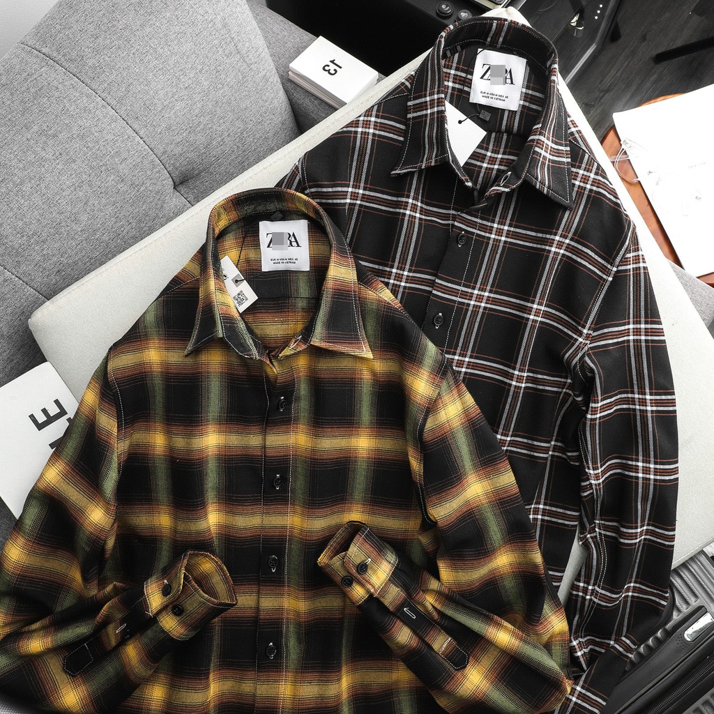 Aó sơ mi flannel DS | BigBuy360 - bigbuy360.vn