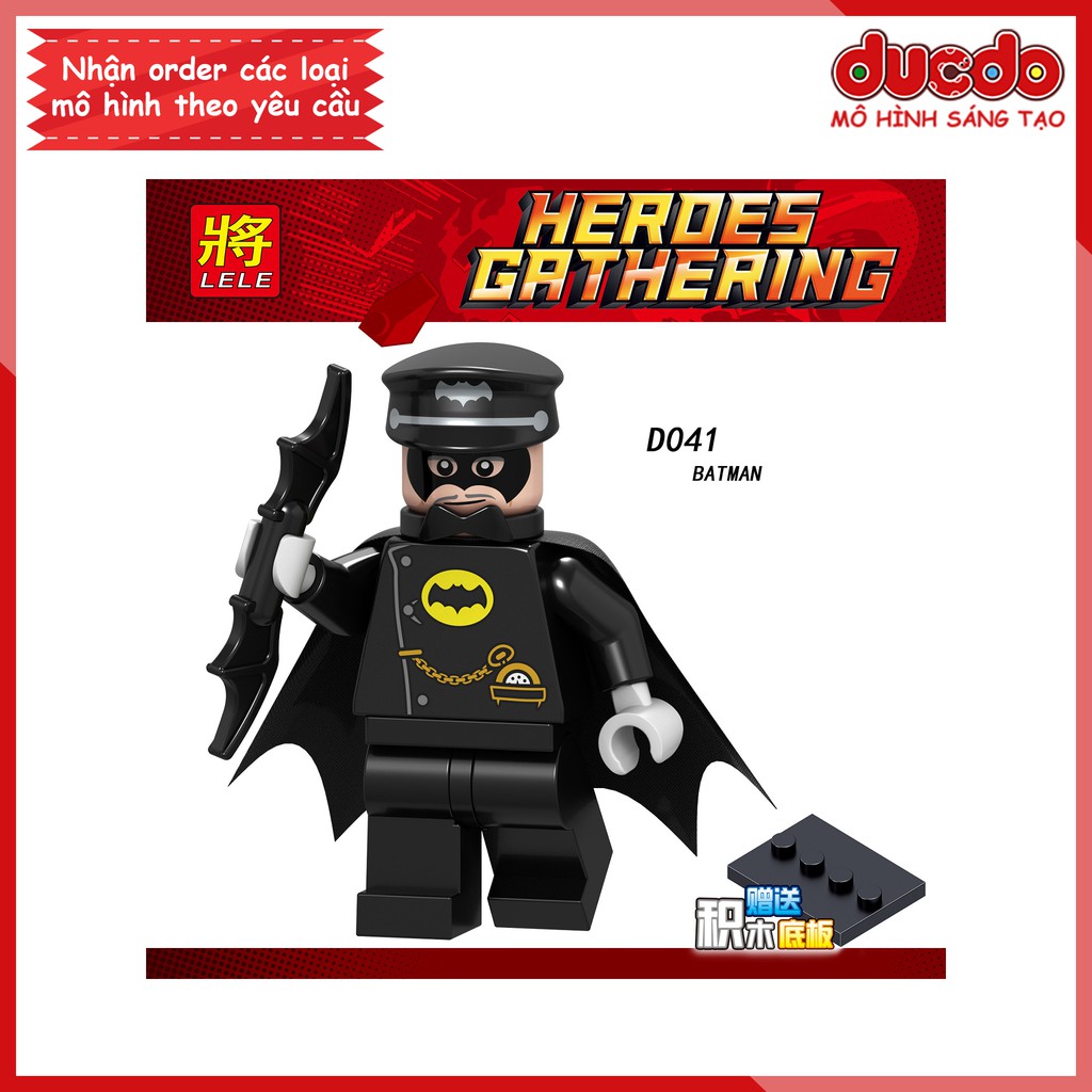 Minifigures siêu anh hùng Batman DC Comic - Đồ Chơi Lắp Ghép Xếp Hình Mini LeLe D041-D048 Mô hình