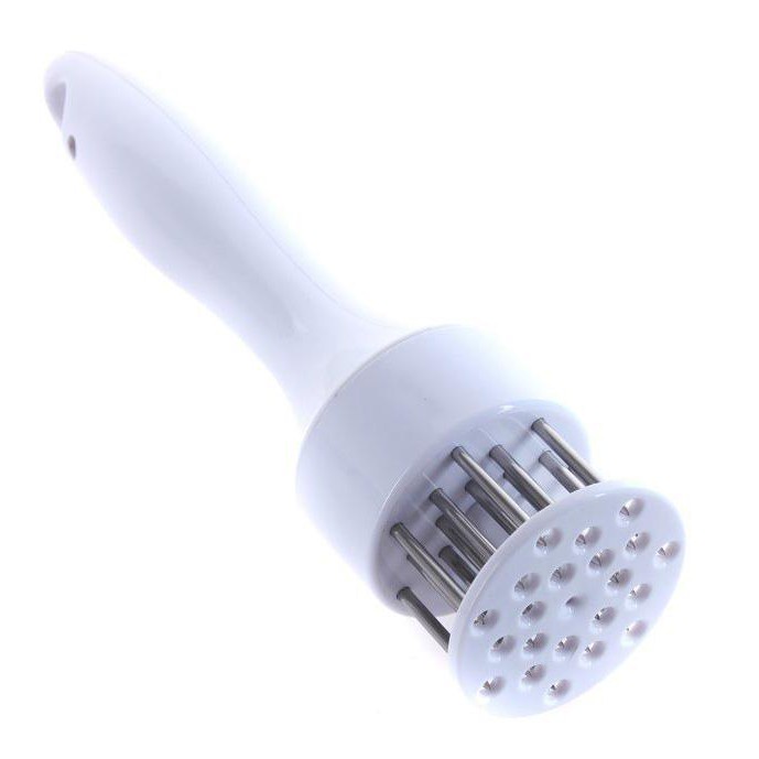 Dụng cụ đâm thịt làm mềm thịt tiện lợi làm bằng nhựa và inox có độ bền cao