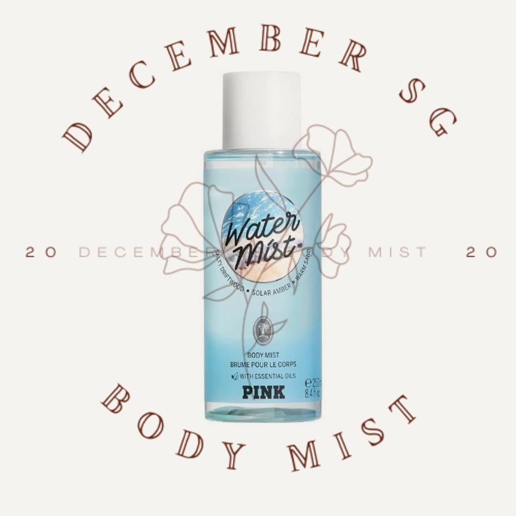 [Auth] Xịt thơm Body Mist Victoria’s Secret - WATER MIST +𝘿𝙚𝙘𝙚𝙢𝙗𝙚𝙧 𝙎𝙝𝙤𝙥+