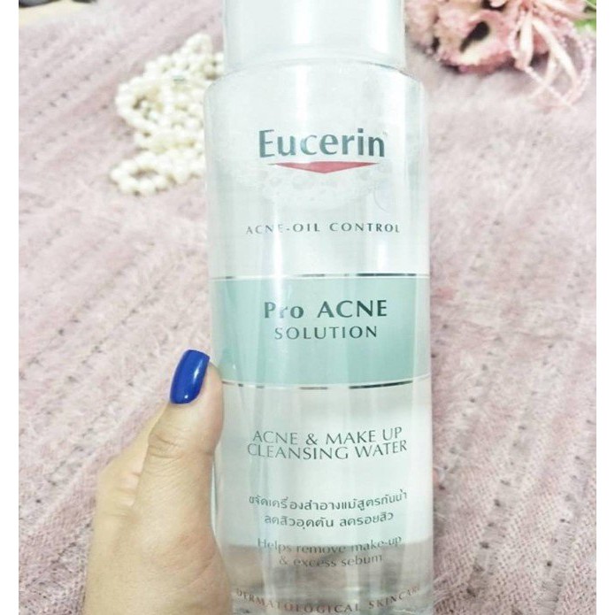 [TEM CTY] EUCERIN Pro Acne & Make Up Cleansing Water 200ML & 400mL - Nước tẩy Trang Dành Cho Da Mụn 5.0