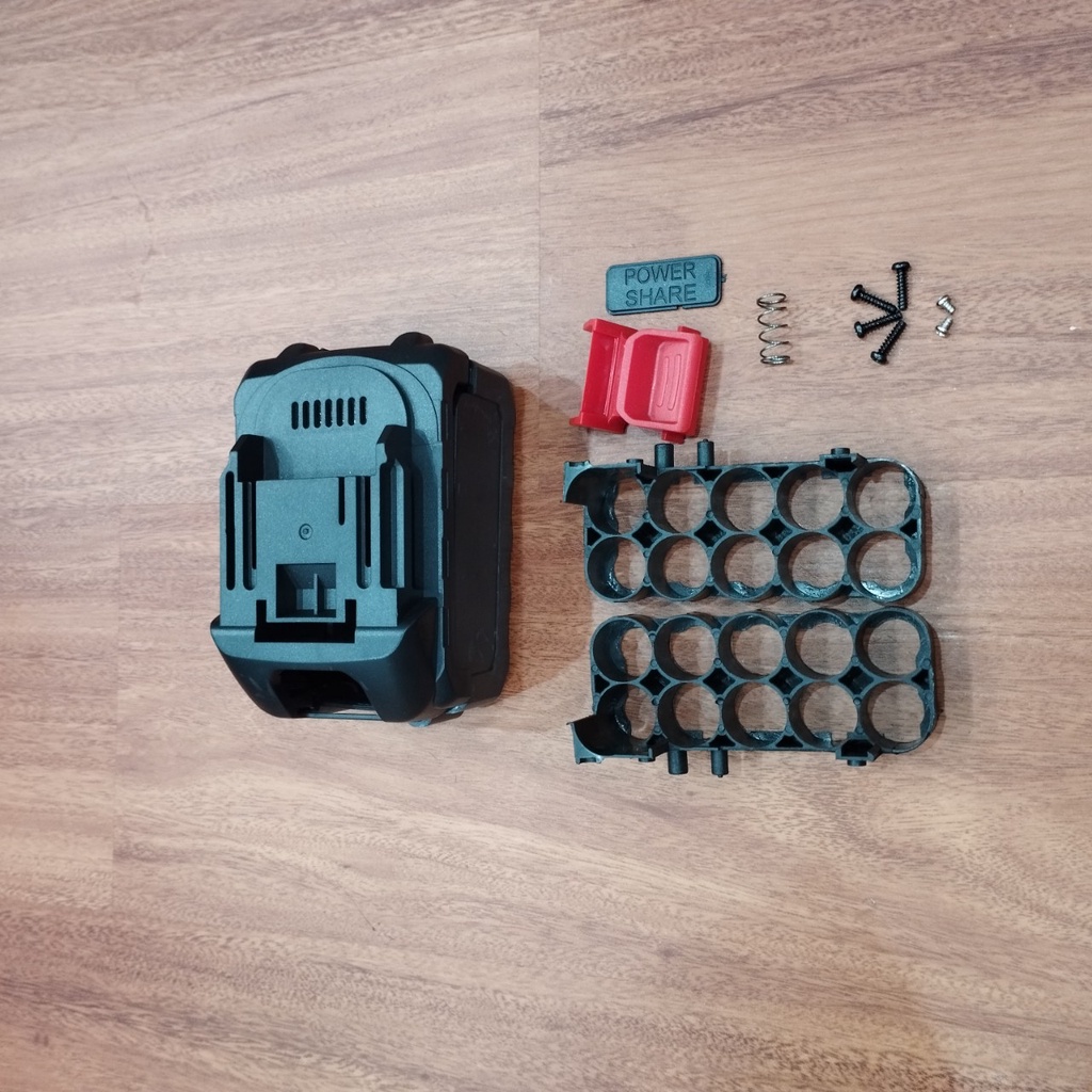 Vỏ pin Makita 18V 21V 5S - 2P/3P adaptor 2 hàng và 3 hàng