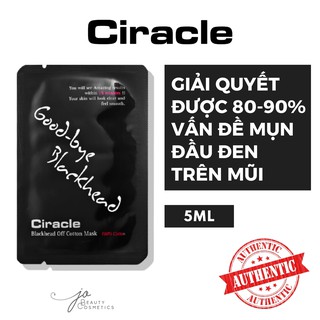 Miếng dán Ciracle ✨ĐẨY MỤN ĐẦU ĐEN, SỢI BÃ NHỜN✨Mặt nạ Black Head Cotton Mask 5ml