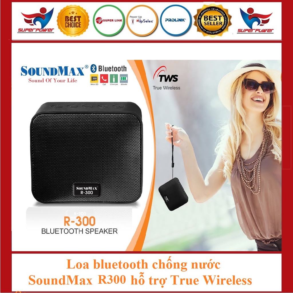 Loa Di Động Bluetooth SoundMax R-300 Chống nước