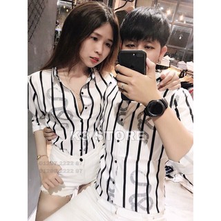 Áo somi lụa 3d đôi nam nữ thời trang cao cấp ms006
