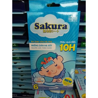 Miếng dán hạ sốt Sakura H/6 miếng