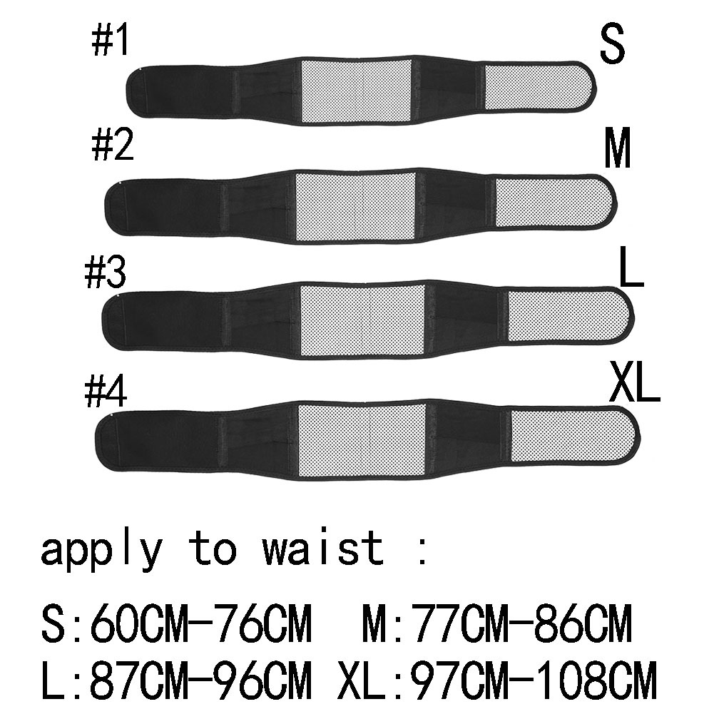 Đai đeo thắt lưng 4 kích thước tự làm nóng giảm đau điều chỉnh được cho mùa hè