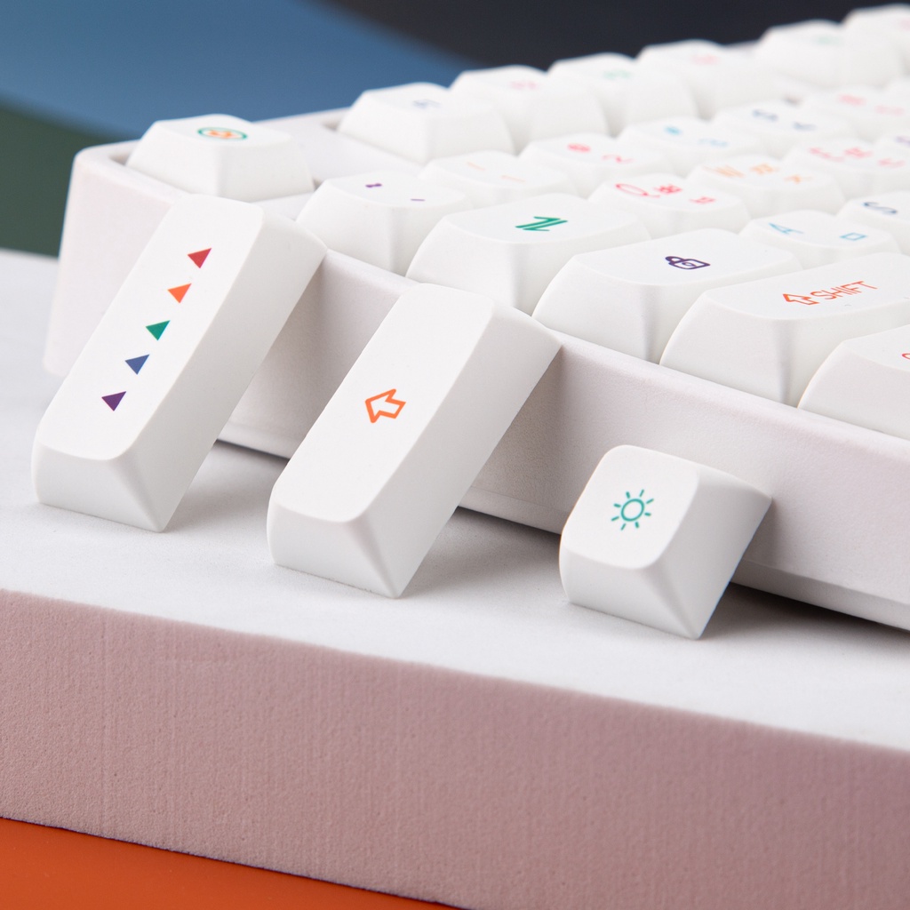 PBT XDA Profile 127 Phím Keycaps Dye Thăng hoa Bố cục ANSI cho bàn phím cơ Công tắc Gateron Kailh Cherry MX