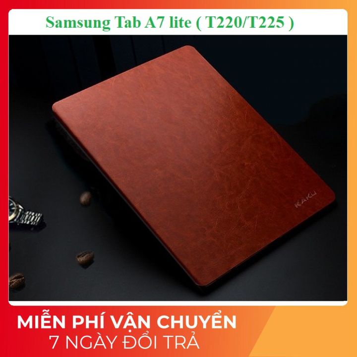 Bao da samsung tab a7 lite (t200/t225) nắp gập mịn , bảo vệ máy tính bảng tuyệt đối thương hiệu kaku cao cấp