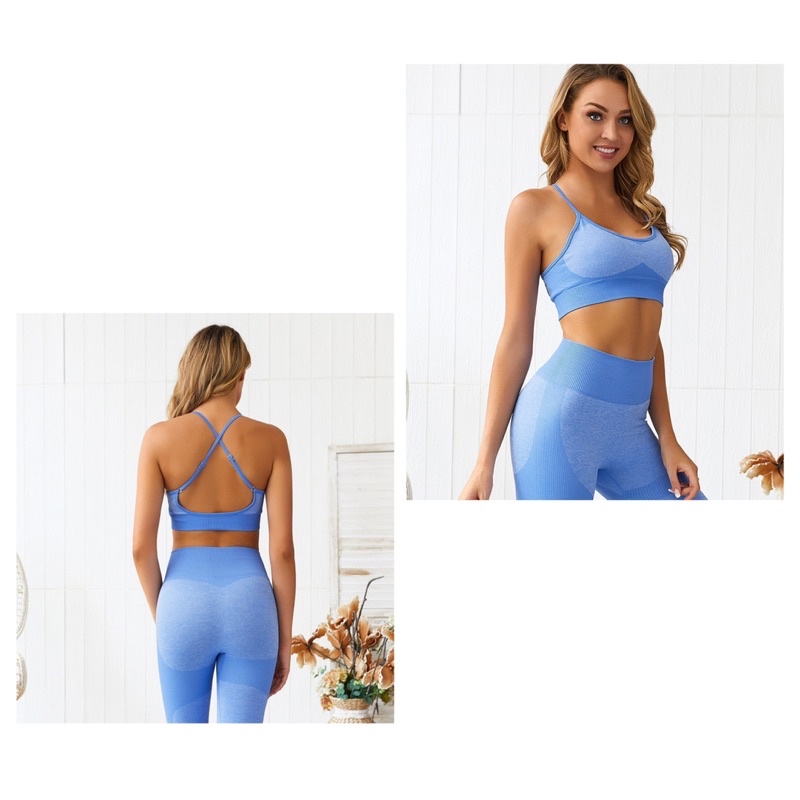 Áo Bra Tập Gym Tập Yoga Dây Chéo Sau Lưng Nhiều Mầu