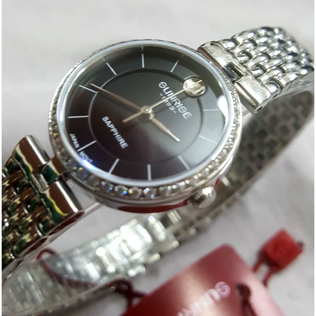 Đồng hồ Sunrise nữ L9967AA-D-D, Bé xinh đính đá Swarovki sang trọng, mặt kính saphire chống trầy