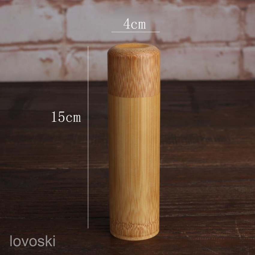 Hộp Đựng Trà / Gia Vị Bằng Tre Có Giá Đỡ DIY