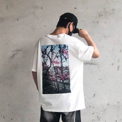 FEAR OF GOD ESSENTIALS Seventh Season Double Line Flower Tide Loose FOG High Street Short Sleeve T-shirt