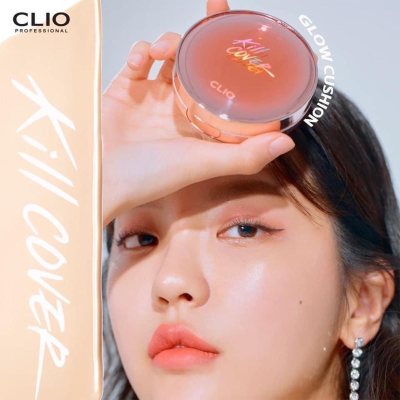 Phấn nước cushion CLIO KILL COVER GLOW gồm 1 cushion+ lõi thay thế