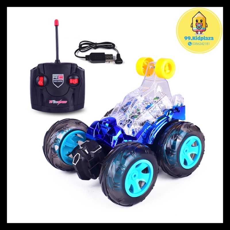 Ôtô Vượt Mọi Địa Hình Điều khiển 360độ Phát nhạc ,phát sáng KidPlaza