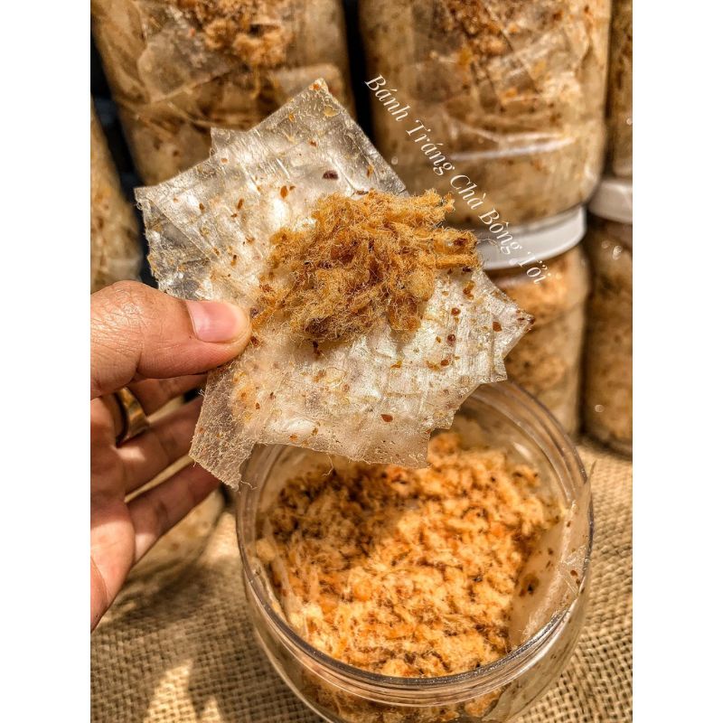 Bánh Tráng Chà Bông Tỏi 250gr