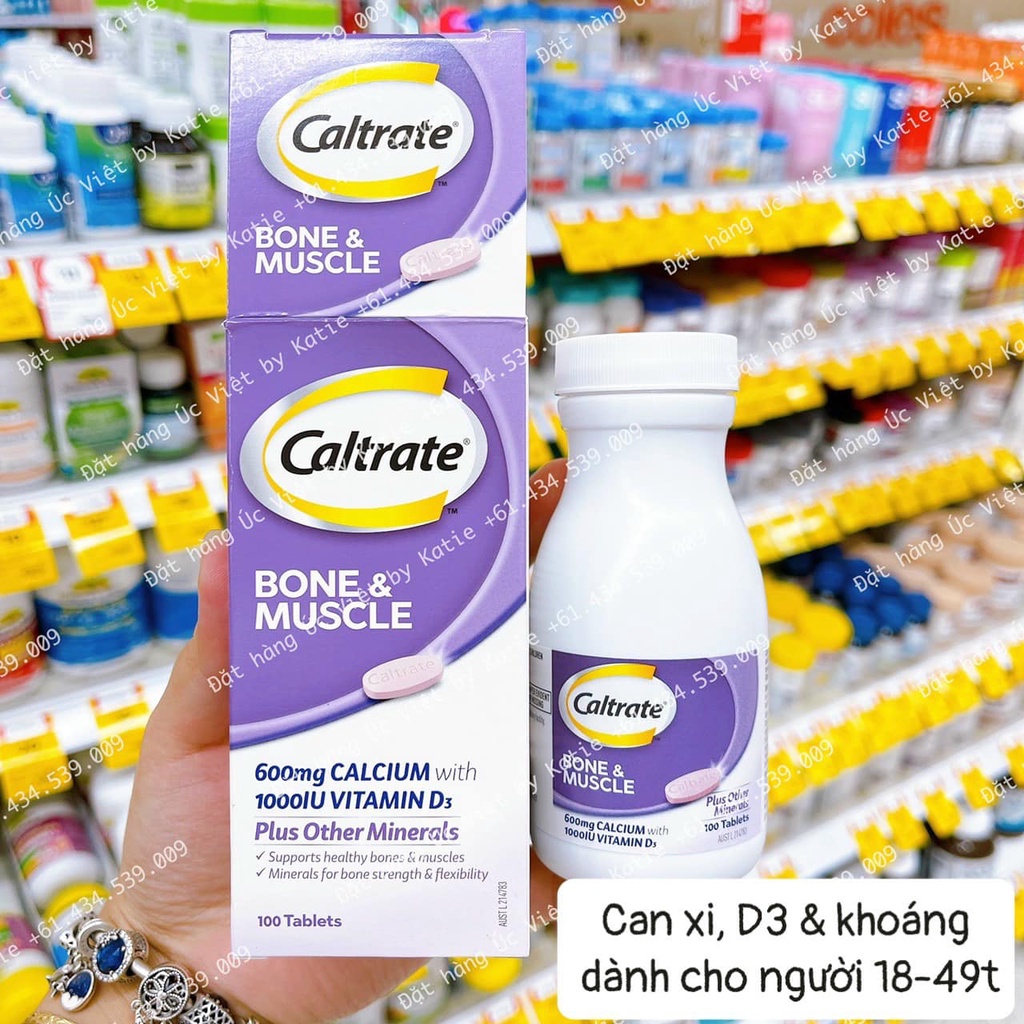 VIÊN UỐNG BỔ SUNG CANXI HỖ TRỢ XƯƠNG KHỚP CALTRATE BONE & MUSCLE ALPEN LỌ 100 VIÊN C 10610