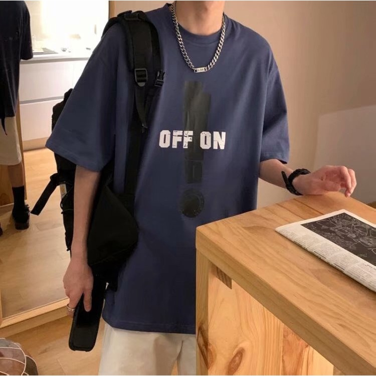 Áo thun ngắn tay phong cách Hàn Quốc thời trang năng động cho nam size M-5Xl