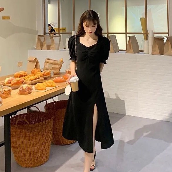 Đầm Nữ Dài Tay Cổ Tròn Dáng Ôm Thời Trang Hàn