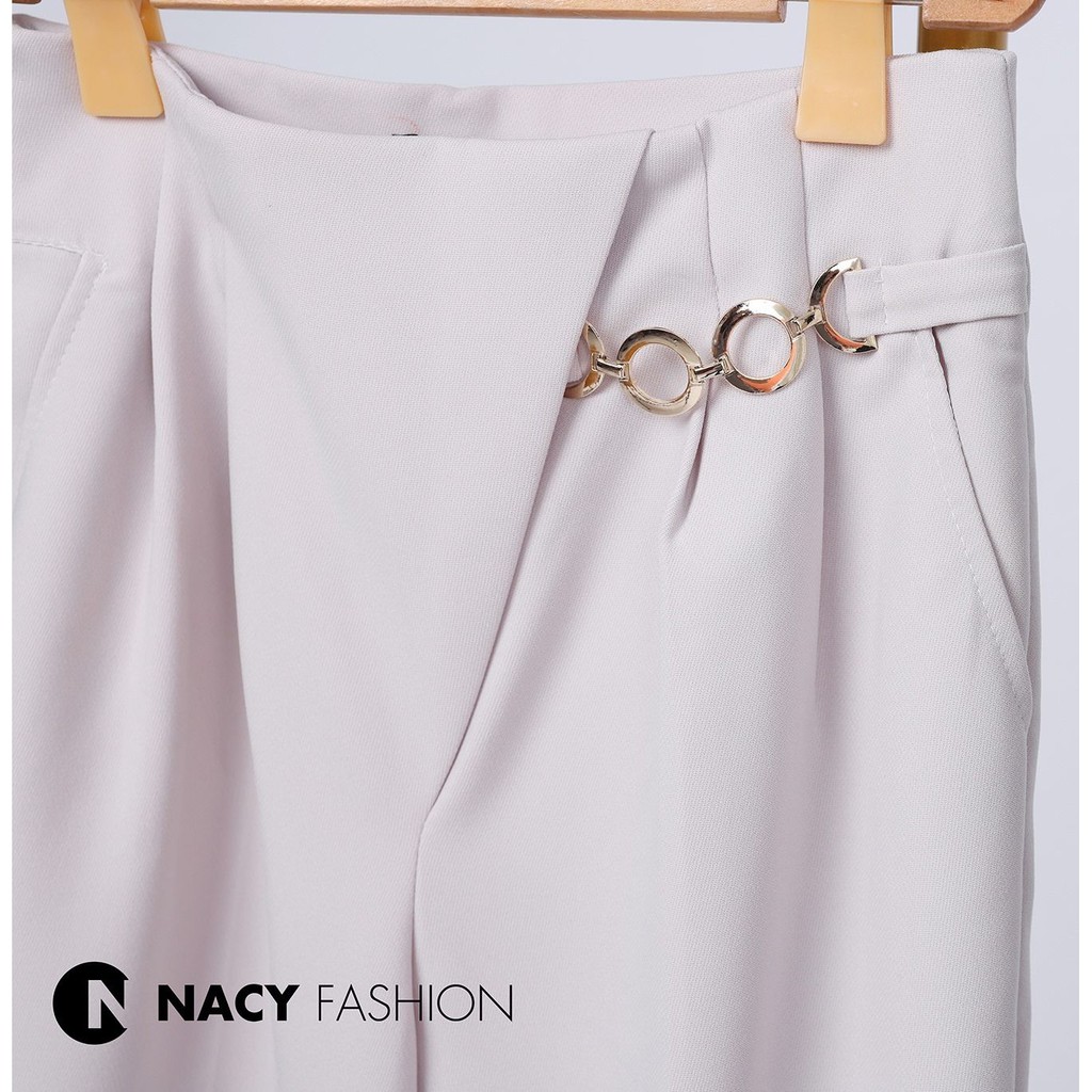 Quần baggy nữ. Quần tây công sở dáng baggy chất vải tuyết mưa mềm mại co giãn nhẹ có khóa bên hông | BigBuy360 - bigbuy360.vn