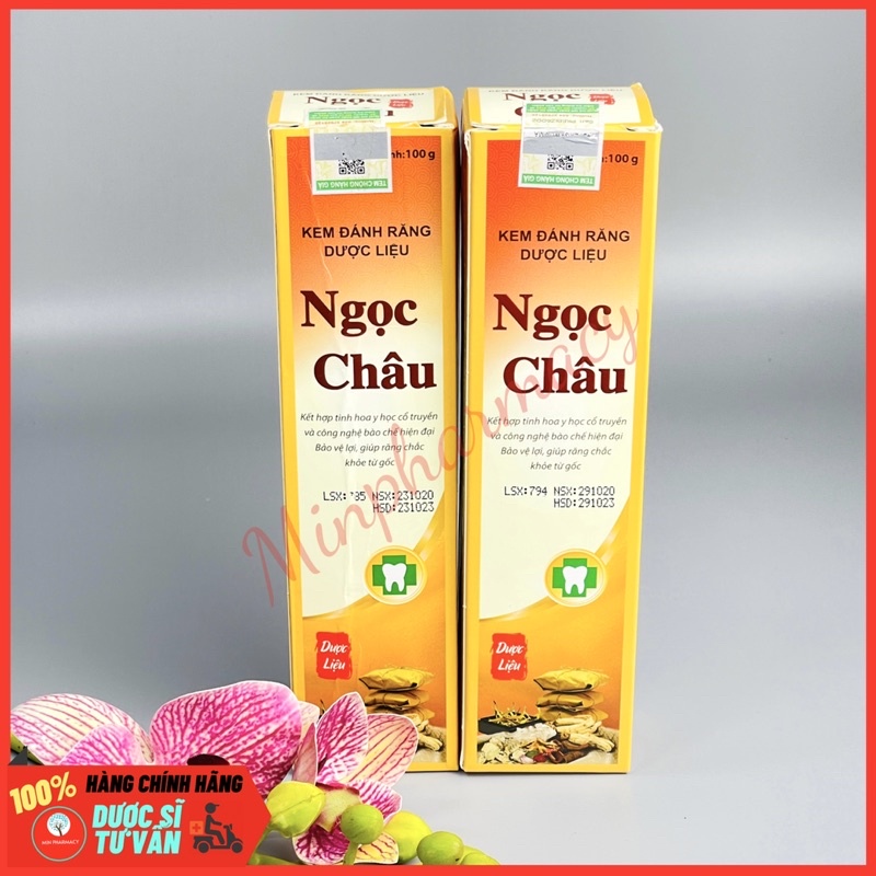 Kem Đánh Răng Dược Liệu NGỌC CHÂU Truyền thống (Tuýp 100g) - Minpharmacy