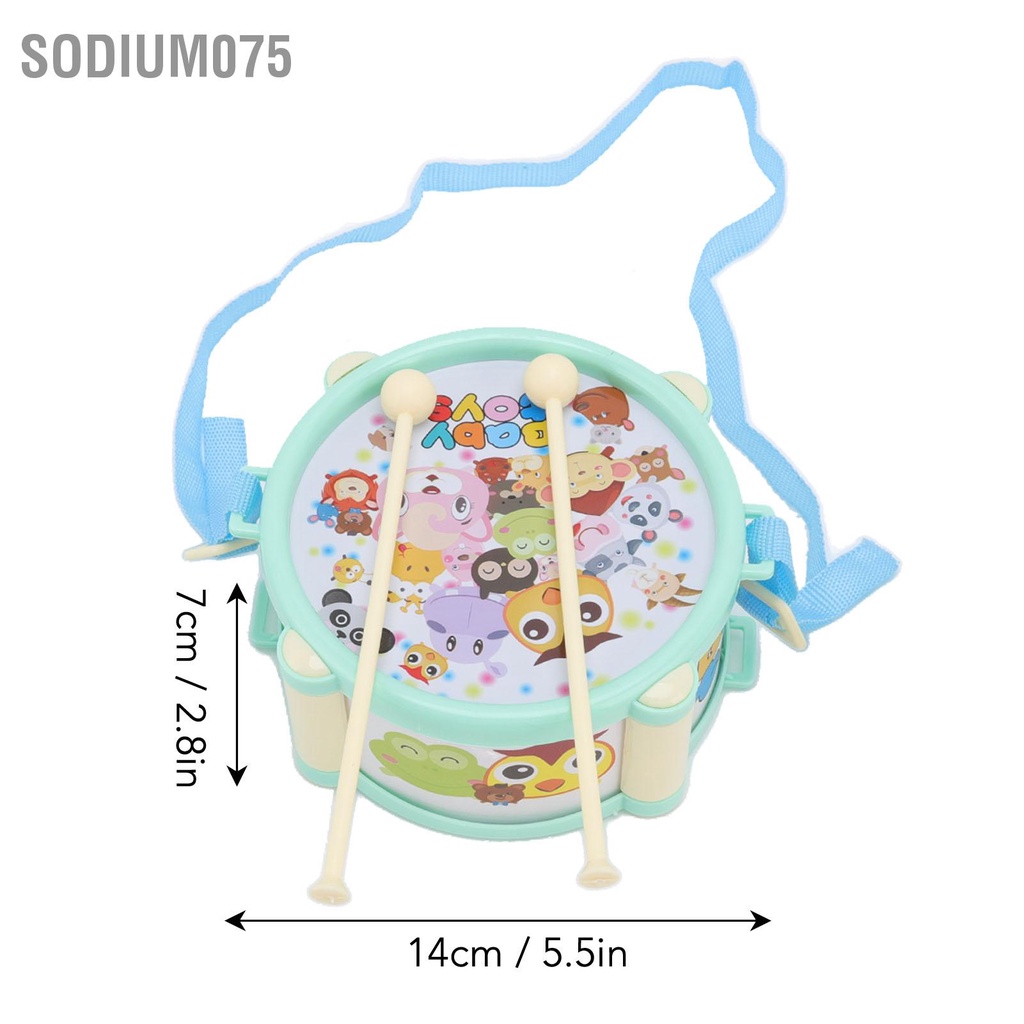 Sodium075 6 cái Đồ chơi âm nhạc giáo dục cho bé Bộ trống Nhạc cụ lắc gõ trên bộ búa cát