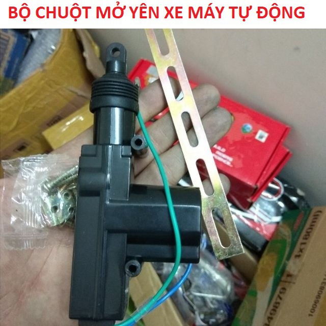 Bộ chuột mở yên TỰ ĐỘNG xe số bằng điện dành cho các loại xe máy và môtô , BH 12 THÁNG