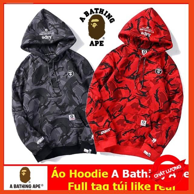 [Mặc Là Sang] Áo Hoodie Nam Bape, A Bathing Ape, Áo Nỉ Bape Siêu Ngầu