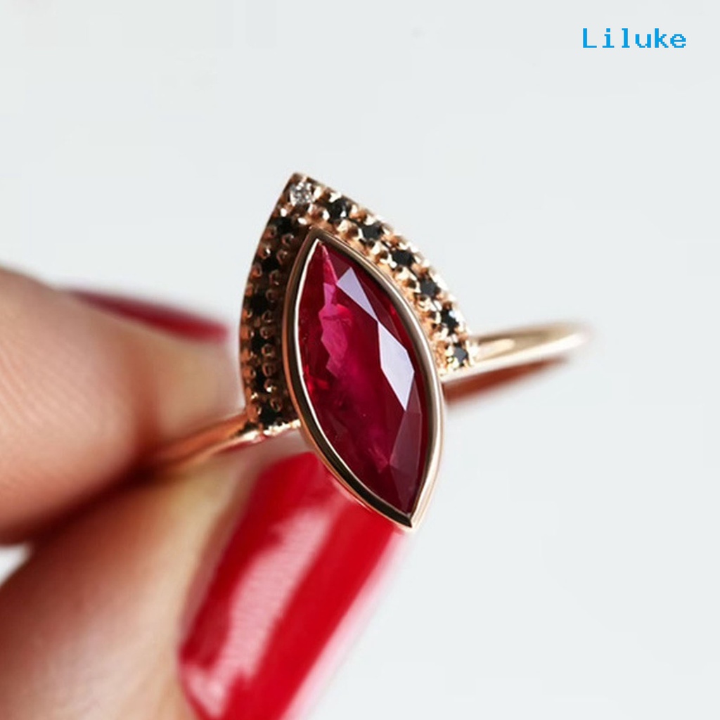 Bộ 2 Nhẫn Hợp Kim Đính Đá Nhân Tạo Thời Trang Cho Nữ