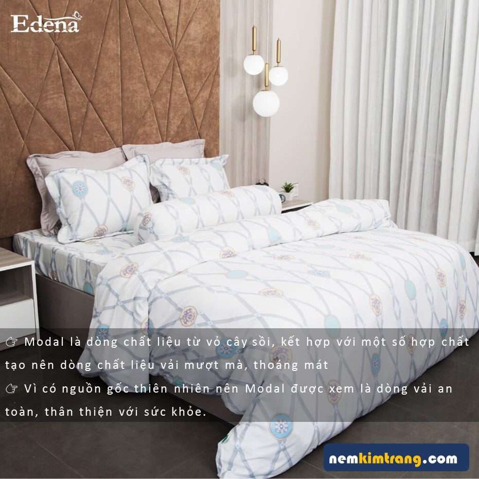 Ga  Nệm Modal Edena Mẫu 5004 - CHÍNH HÃNG, CAO CẤP
