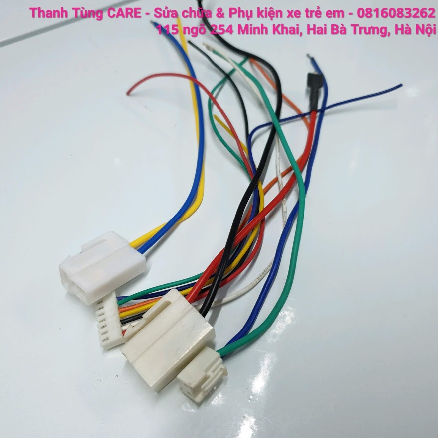 Bộ dây cắm mạch xe điện trẻ em - Bộ dây cắm mạch Ô tô & Xe máy điện trẻ em 6V & 12V