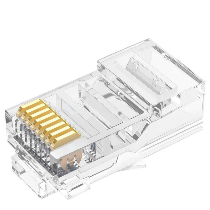 Hạt mạng RJ45, đầu bấm dây mạng RJ45, túi 50 hạt