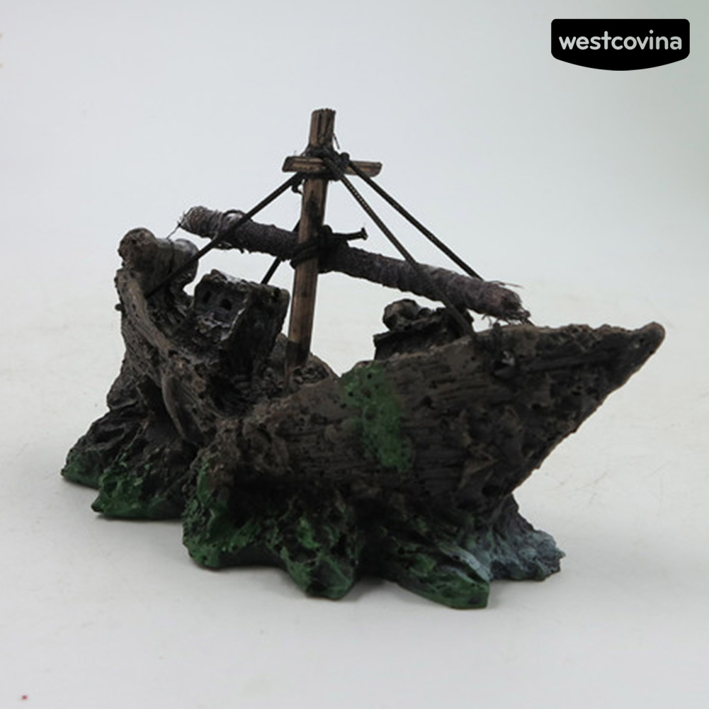 Mô hình thuyền buồm mini trang trí hồ cá