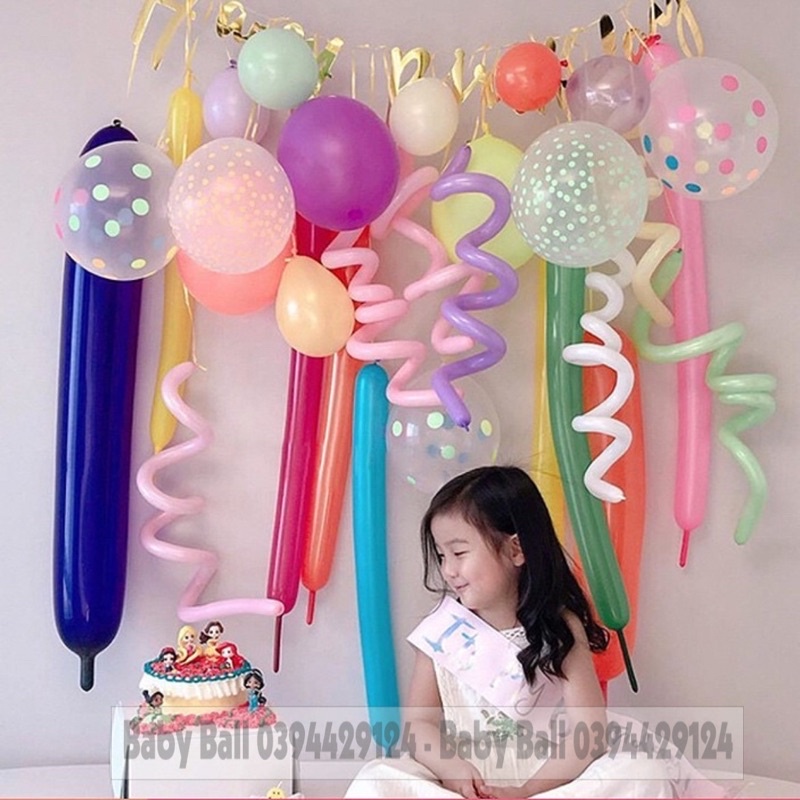 10 bong bóng dài thái lan vặn hình , trang trí sinh nhật
