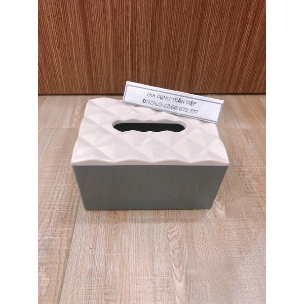 Hộp đựng giấy chữ nhật màu pastel 043