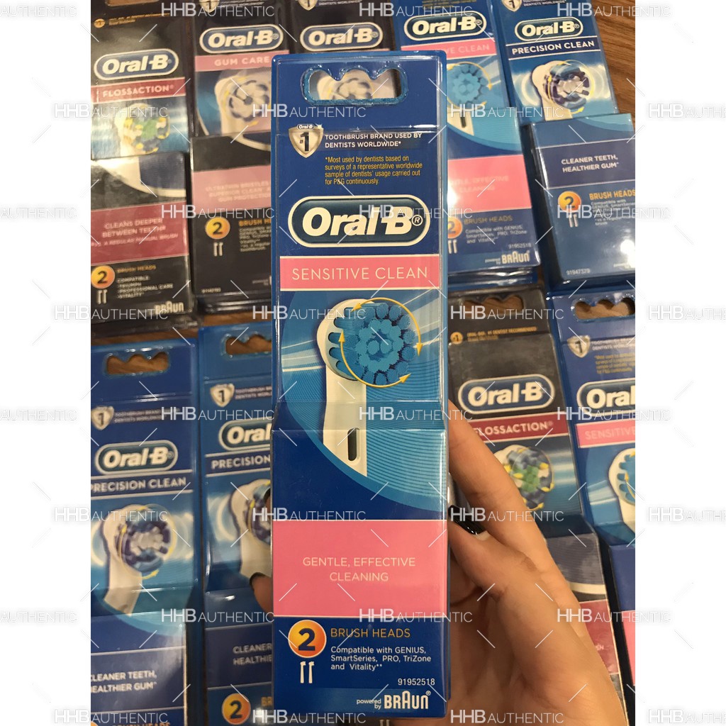 Đầu thay bàn chải điện Oral-B - Đủ loại set 1/2/3/4/5 - Xuất xứ Úc