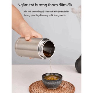 Ly phân tách nước và trà SUS 304 CE Germany (Black) - The Royal's