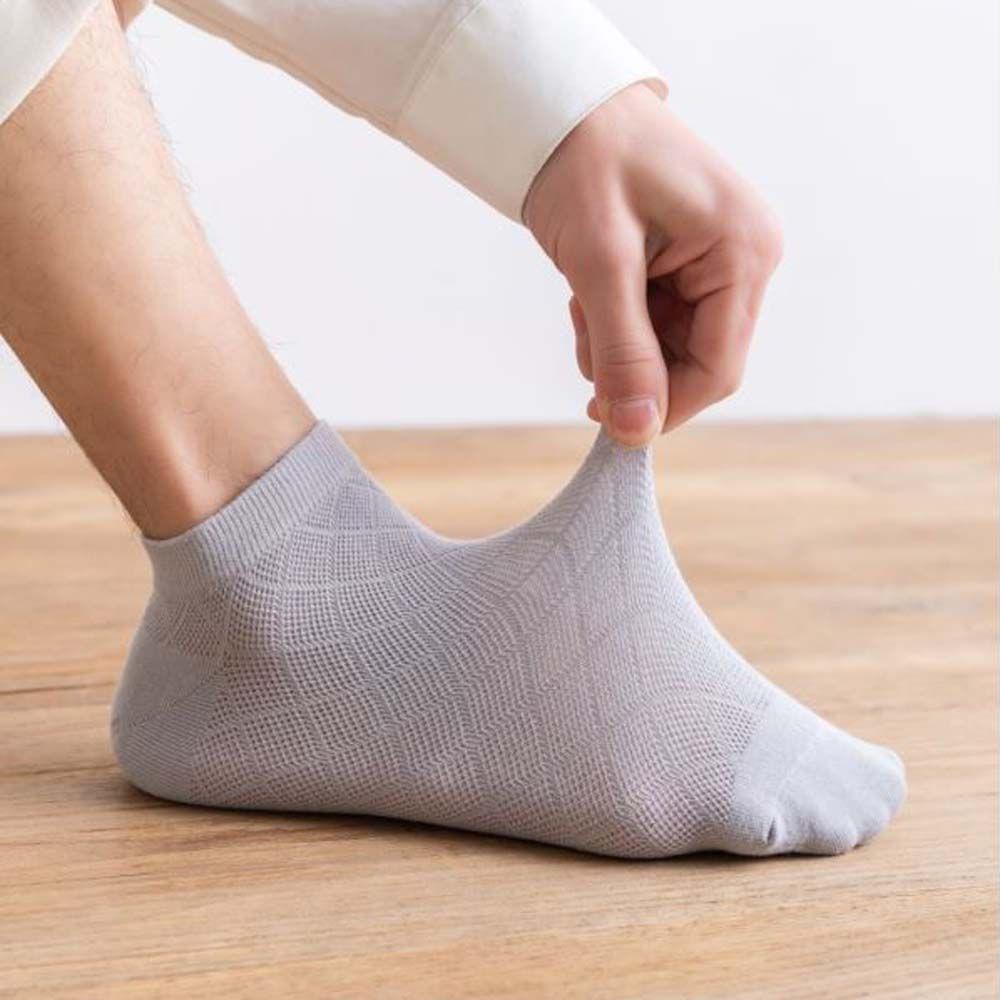 MIQUEL Vớ Thể Thao Chất Liệu Cotton Phối Lưới Chống Vi Khuẩn Kiểu Dáng Đơn Giản Thời Trang
