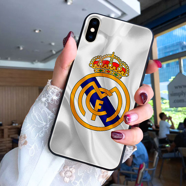 Ốp Lưng Điện Thoại In Hình real madrid IMACC Phone 6 6Plus 6S 6S Plus 7 7Plus 8 8Plus X Xs Xs Max 11 Promax