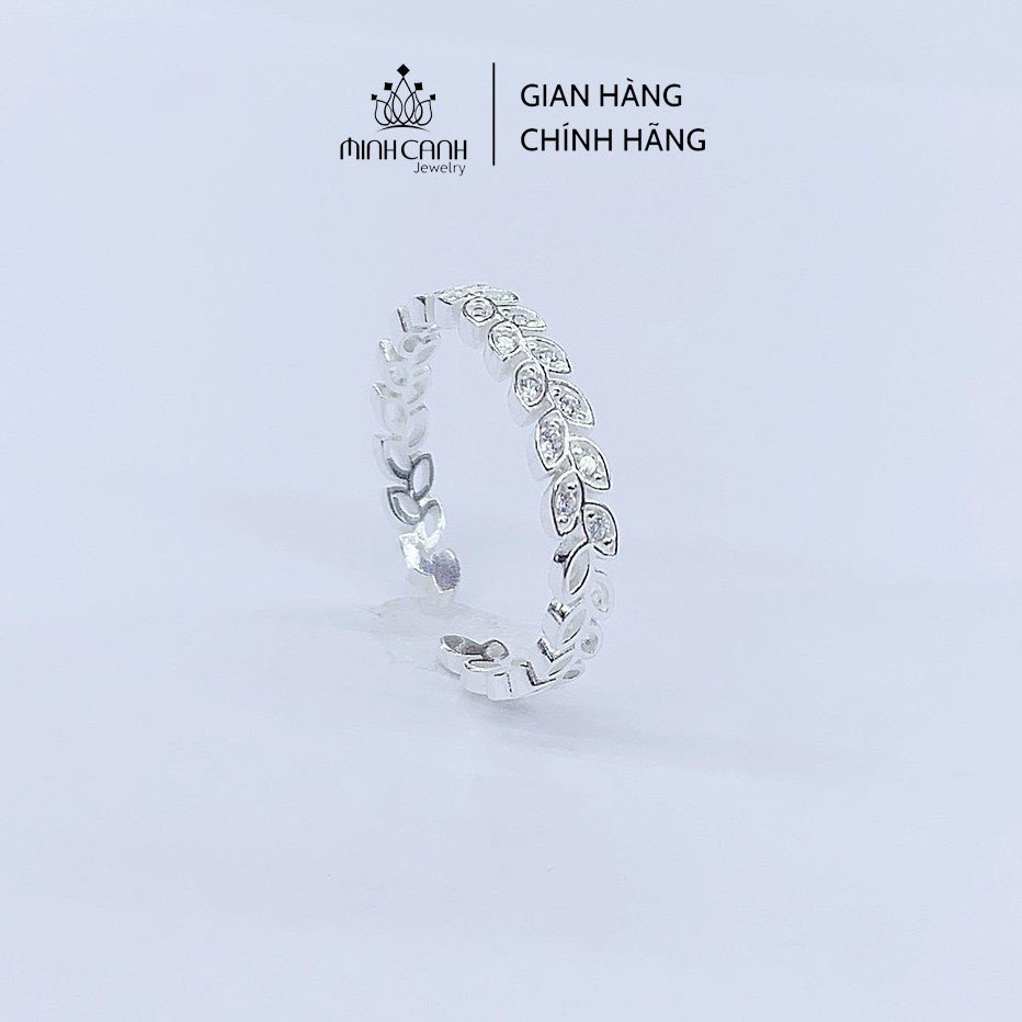 Nhẫn Vòng Nguyệt Quế Bạc Ta Dáng Hở Freesize - Minh Canh Jewelry