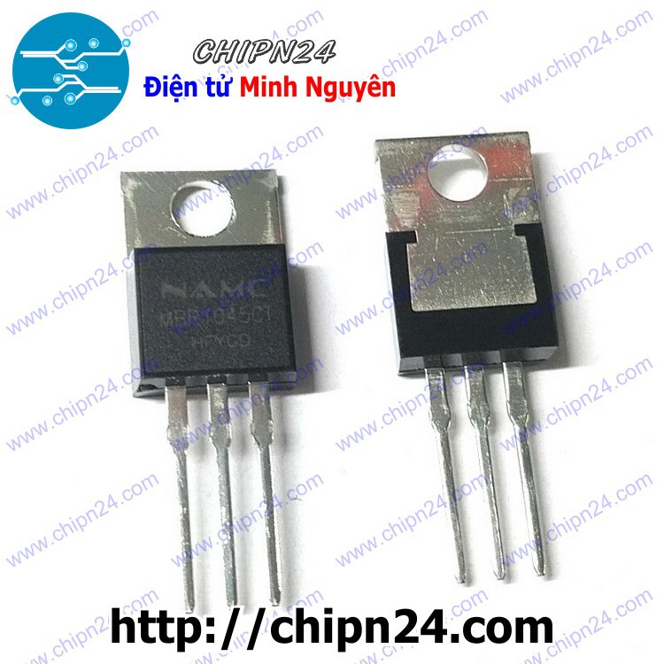 [1 CON] Diode MBR1045 10A 45V TO-220 (MBR1045CT MBR1045G 1045) [Diode Schottky]