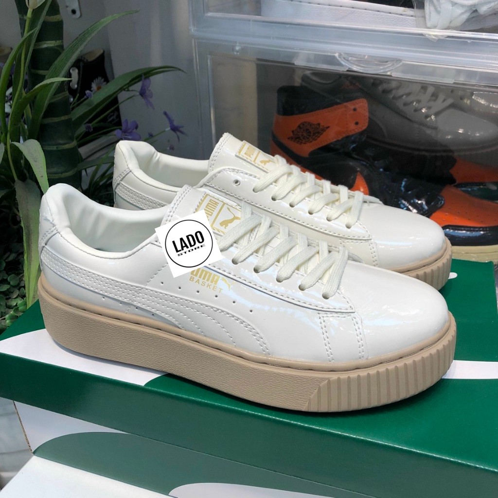 Giầy Đế Nâu Da Bóng Thể Thao Sneaker Nữ Zep 11 TQ Êm Nhẹ Năng Động