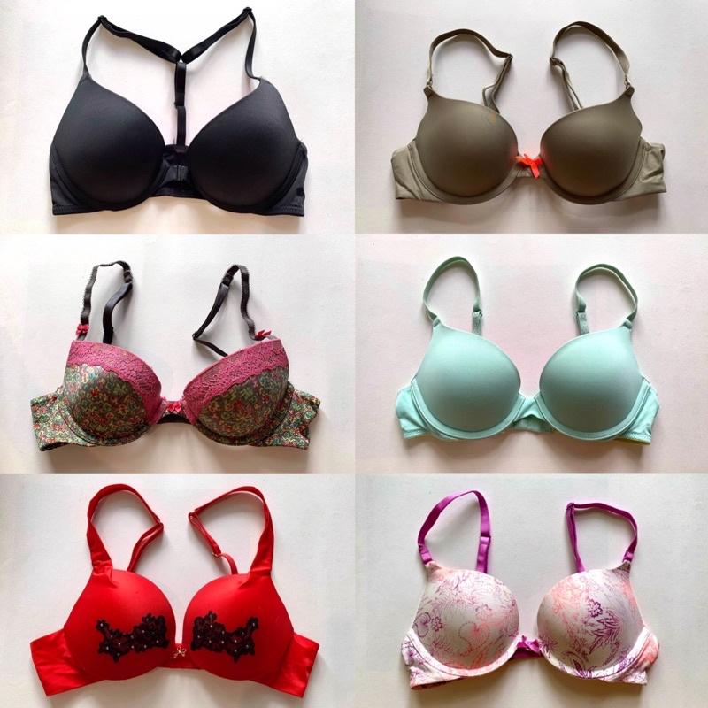 Áo lót Victoria’s Secret used, size 32B, cup ngang, auth, chính hãng