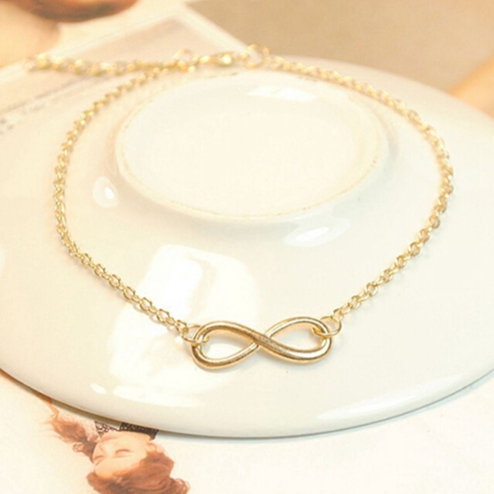 Lắc chân nữ mặt số 8 may mắn dễ phối đồ | BigBuy360 - bigbuy360.vn