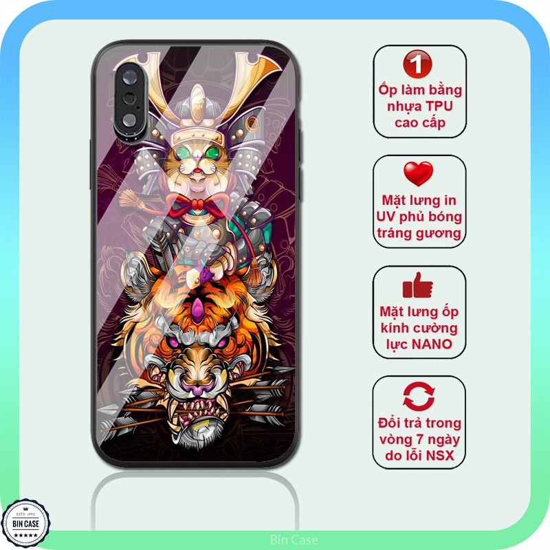 🐯 Ốp lưng hình xăm nghệ thuật 🐯 Mèo Hổ nam tính cực hot iphone 6s/6/7/8 plus/x/xr/xs max/11 pro max/12 promax TATTOO0014