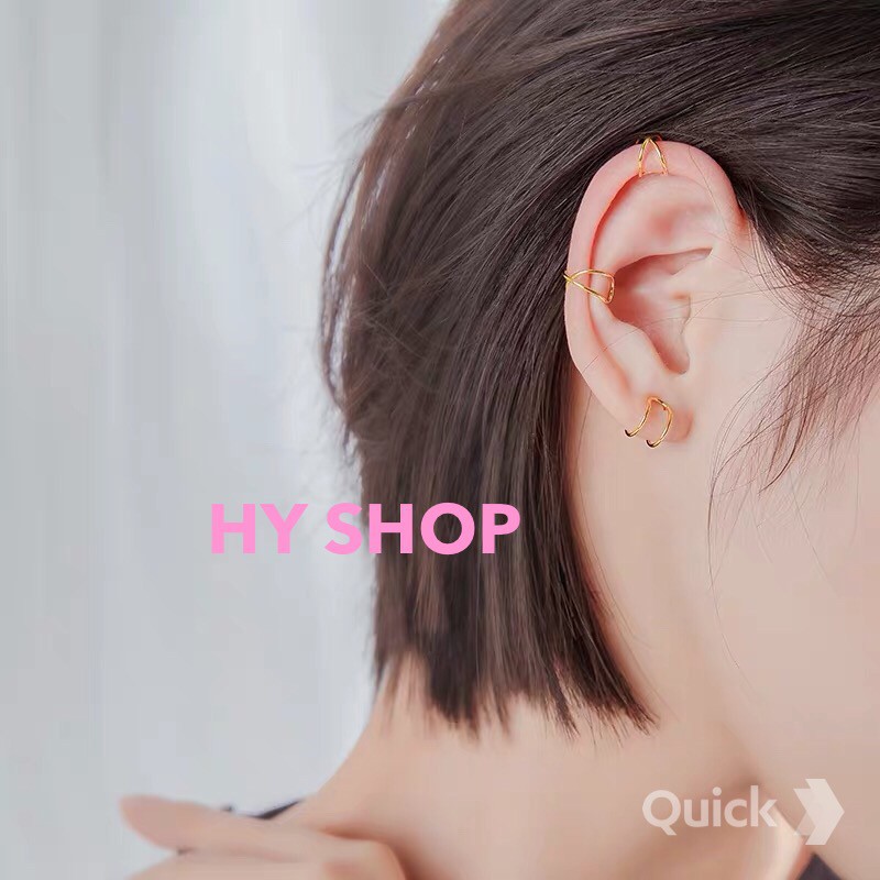 bông kẹp tai ti tan chéo hình chữ X thép y tế không dị ứng