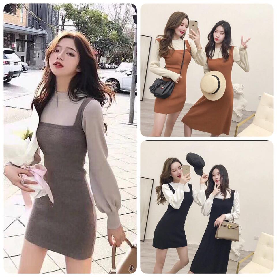 Váy yếm len