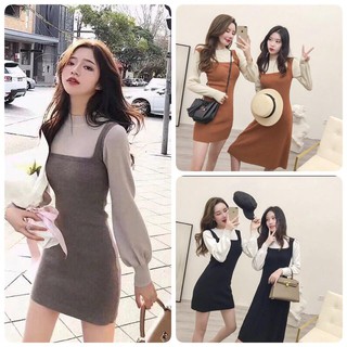 Váy yếm len